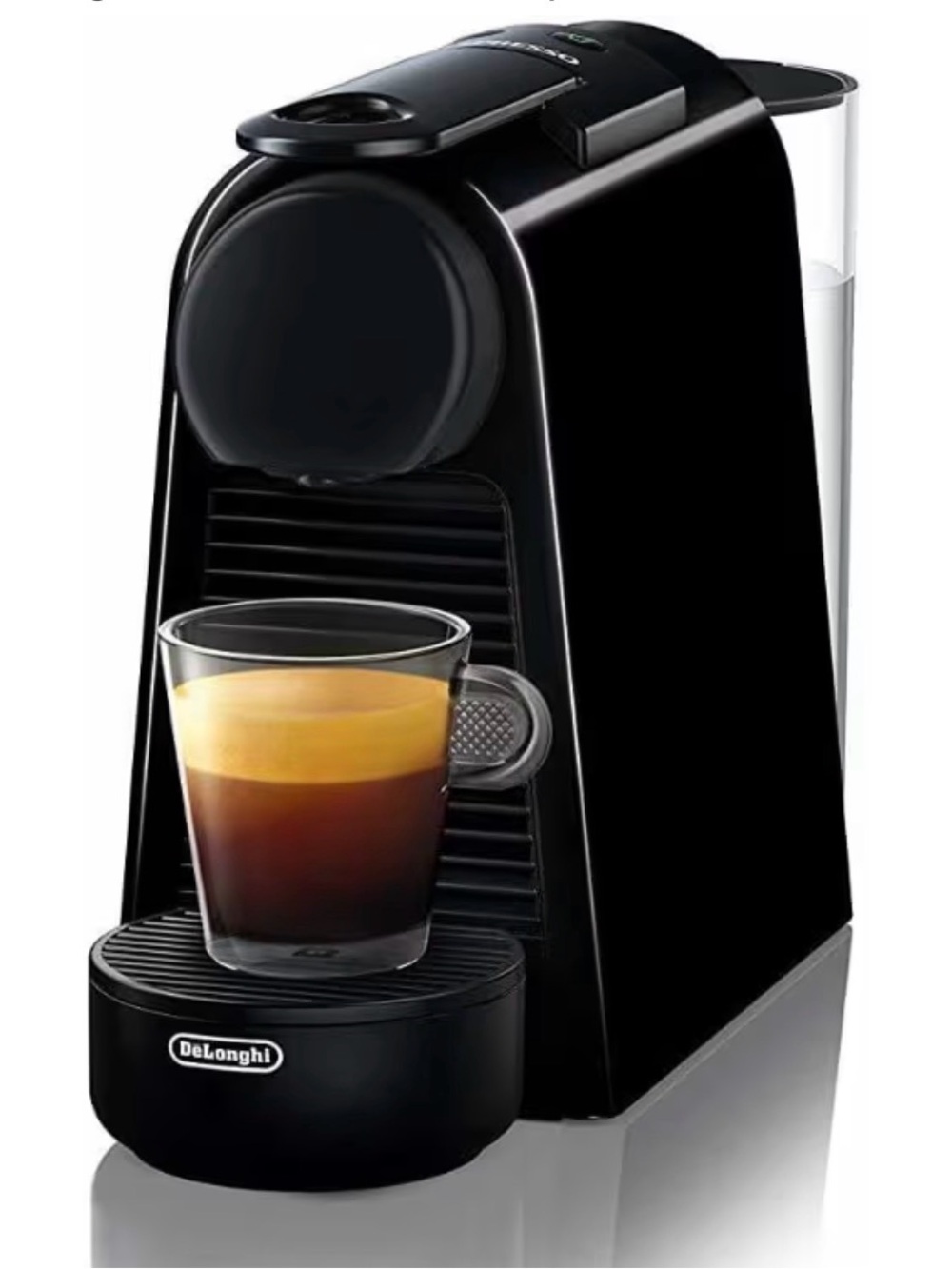 NEW NESPRESSO ESSENZA MINI WITH MILK FROTHER, BLACK AND STAINLESS  STEEL.